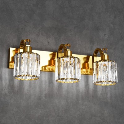 Modern Crystal Bathroom Vanity Lights Gold Bathroom Light Fixtures Crystal Vanity Shower Lights Over Mirror