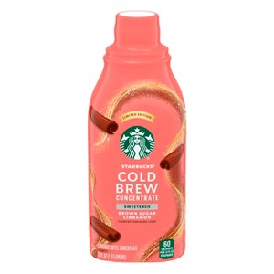 Starbucks Brown Sugar Cinnamon Flavored Cold Brew Concentrate - 32 fl oz - 1 of 4