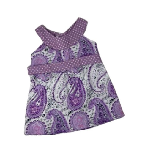 Doll Clothes Superstore Lavender Paisley Sundress Fits 18 Inch