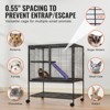 VEVOR 36" Rolling Metal Ferret Cage, Large 2-Tier Critter Nation Cage, Small Animal Cage with Ramps & Tray, Easy to Set up for Pet Rats, Hamster - 4 of 4
