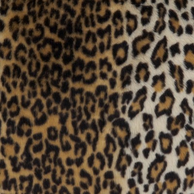 Brown Cheetah Print Faux Fur Square Throw Pillow, 22"