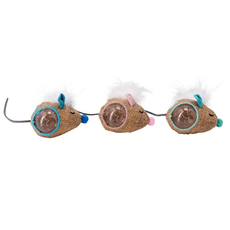 Petstages Mousin Around Hide N Treat Cat Toy - 3pk, 1 of 4