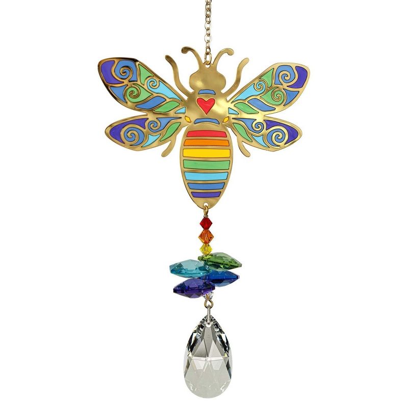 Woodstock Crystal Suncatchers, Crystal Wonders Bumble Bee, Crystal Wind Chimes For Inside, Office, Kitchen, Living Room Décor, 5"L, 4 of 8
