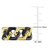 EVERLY JEWELRY |Yellow Plated Sterling Silver Fashion Ring Black Ruthenium Plated - 4 of 4