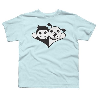Boy's Design By Humans Doggy Friend By graphicganga T-Shirt