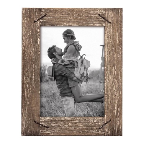 Natural Wood 4 x 6 inch Decorative Wood Picture Frame - Holds Three 4x6  Photos - Foreside Home & Garden