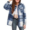 Arshiner Girls Flannel Plaid Jackets Button Down Long Sleeve Shirts Blouses Tops with Pockets Outfits - 2 of 4