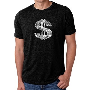 LA Pop Art Men's Premium Blend Word Art T-shirt - Dollar Sign - 1 of 4