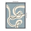 Amanti Art Minimalist line art in blue grey by Little Dean Framed Canvas Wall Art - 4 of 4