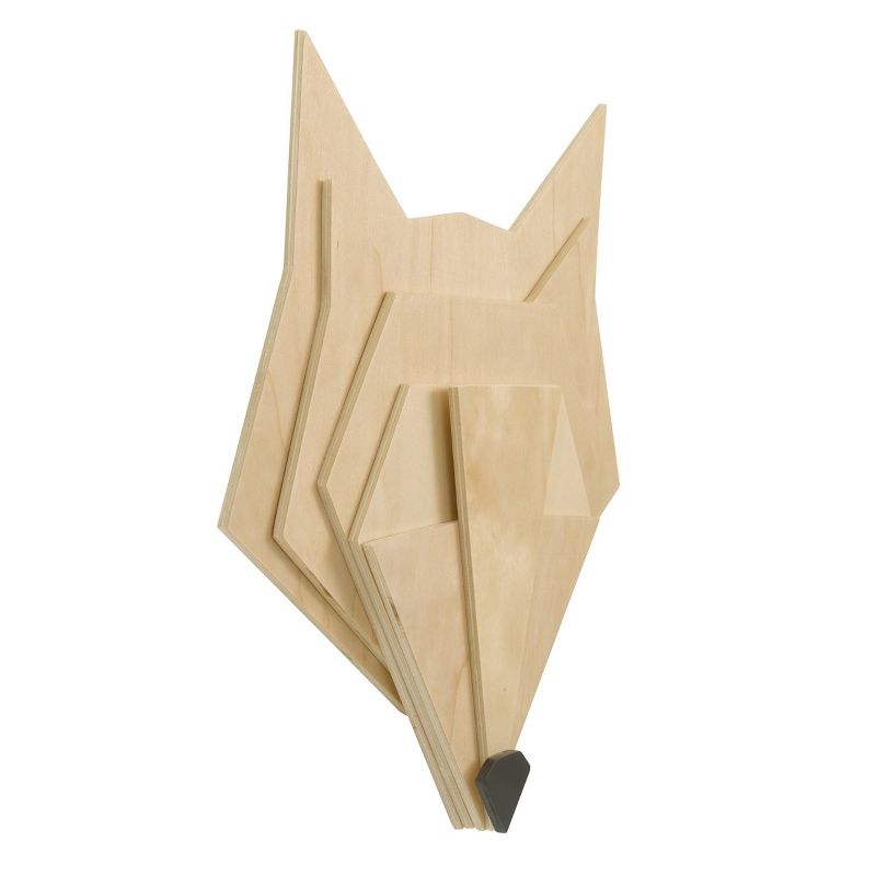 Little Love by NoJo Natural Wood Wall Decor - Fox 3D, 3 of 7