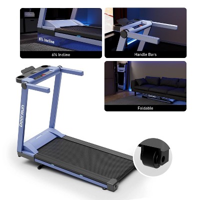 DeerRun Walking Treadmills 16.53 X 44.09 Inch Running Area 3HP Folding Treadmills Folding Smart Walk Treadmills