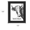 HomeRoots Herd That Black Framed Print Bathroom Wall Art - 3 of 3