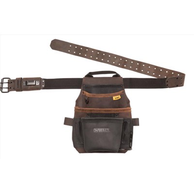 DeWalt - Leather Tool Pouch - Brown - 12 pocket