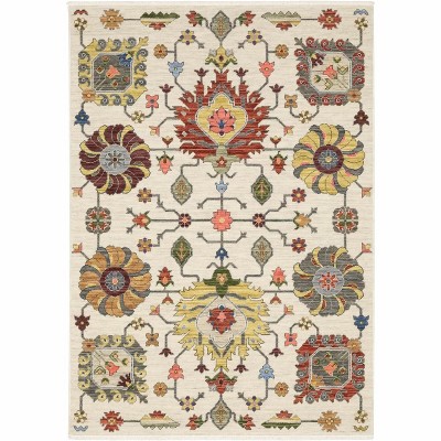 Oriental Weavers Lucca 8111W Ivory/ Multi Indoor Area Rug - 2'6" x 12'
