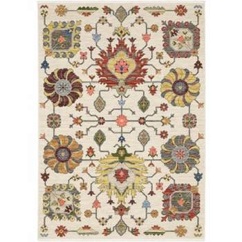 Oriental Weavers Lucca Rug 8111W in Ivory Rectangle 7' 10" X 11 ' 1"