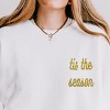 Simply Sage Market Embroidered Tis The Season Bold Cursive Lightweight Garment Dyed Sweatshirt - 2 of 4