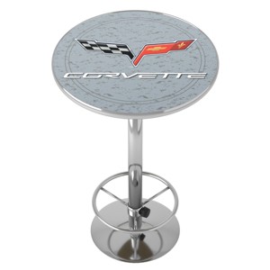 Corvette - Bar Table with Footrest by Trademark Gameroom - 1 of 4