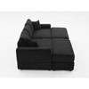 NicBex Couches for Living Room Modern Sectional Couch Flexible Combinations Corduroy Upholstered 2-seater Sofa Couch with Footstool - 4 of 4