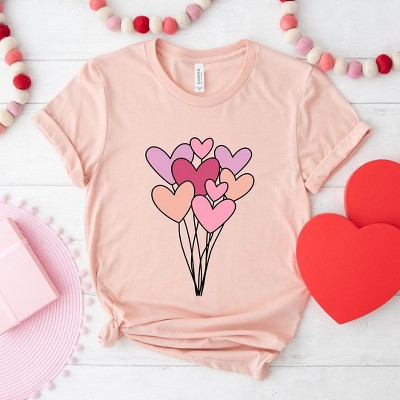 Simply Sage Market Women's Heart Balloon Bundle Short Sleeve Graphic Tee