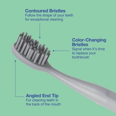 Deep Clean Toothbrush Soft - 2ct - up &#38; up&#8482;