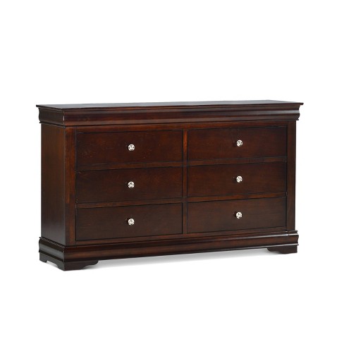 Orleans 6 Drawers Dresser Cherry Steve Silver Target