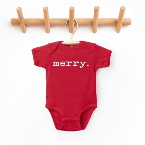 The Juniper Shop Merry Puff Print Baby Bodysuit - 1 of 3