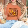 Simply Sage Market Women's Mama Spice Checkered Short Sleeve Garment Dyed Tee - 2 of 4