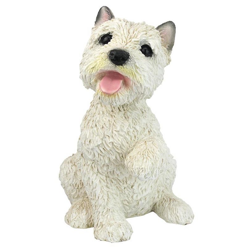 Design Toscano West Highland Terrier Puppy Dog Statue - White, 3 of 7