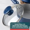 LunaLulink 4-Piece Ceramic Non-Stick Cookware Set, Blue - 4 of 4