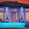 Luxrite A19 LED Blue Light Bulb, 60W Equivalent, Non-Dimmable, UL Listed, Indoor Outdoor, Porch, Christmas, Decoration, E26 Standard Base 3 Pack - 2 of 4