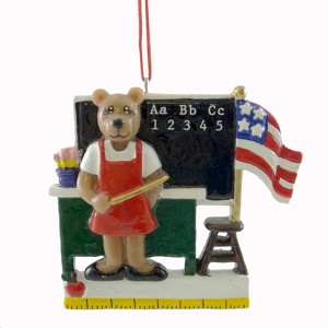 Craftoutlet.Com 3.0 Inch Teacher Blackboard Flag Desk Ruler Tree Ornaments - 1 of 1
