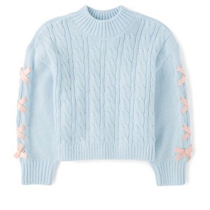 The Children's Place Girls Long Sleeve Ribbon Cable Knit Sweater - 1 of 4