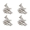 Park Designs Silver Cardinal Napkin Ring Set of 4 - 4 of 4