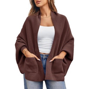 Imily Bela Autumn/Winter Casual Solid Color Women's Knitted Cardigan for Daily Wear - 1 of 4