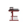 Signature Design by Ashley Lynxtyn 63" Home Office Desk with Headset Hanger and Raised Monitor Stand, Red - 3 of 4