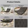 CAVINAS Accent Chair Rocking Chair with Wide Backrest Comfortable Lounge Chair with Seat Wood Base - 4 of 4