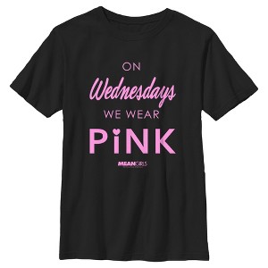 Boy's Mean Girls On Wednesdays We Wear Pink Official Logo T-Shirt - 1 of 4