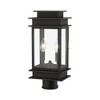 Livex Lighting Princeton 2 - Light Post Light in  Black/Polished Chrome Stainless Steel - 2 of 4