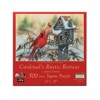 Sunsout Cardinal's Rustic Retreat 500 pc   Jigsaw Puzzle 30624 - 3 of 4