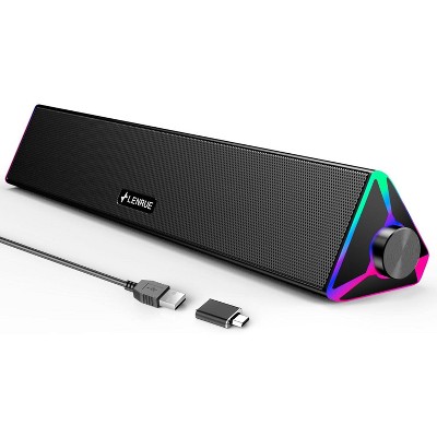 Computer Speakers for Desktop,PC Speakers with Single USB for Power and Stereo Sound,Touch Lights Gaming Speakers Sound bar