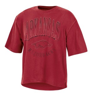 NCAA Arkansas Razorbacks Women's Fashion T-Shirt - 1 of 3