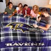 NFL Baltimore Ravens Plaid Oversized Ultra Cozy Throw Blanket - 3 of 3