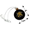 Wichita State University Shockers Logo Mini Small Tiny Wood Christmas Tree Holiday Ornament - 4 of 4