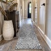 World Rug Gallery Minimal Stripe Geometric Shag Rug – Anthracite Dark Gray – Medium Pile – Cozy & Modern - 2 of 4