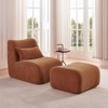NicBex Couches for Living Room Recliner Single Seat Upholstered Lounge Chair Sofa Modern Design Accent Sofa with Ottoman - 3 of 4