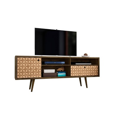 Liberty 3 Shelf and 1 Drawer TV Stand for TVs up to 65" - Manhattan Comfort