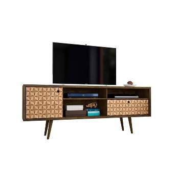 Liberty 3 Shelf and 1 Drawer TV Stand for TVs up to 65" - Manhattan Comfort