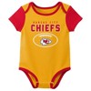 Nfl Kansas City Chiefs Baby Girls' Onesies 3pk Set - 3-6m : Target