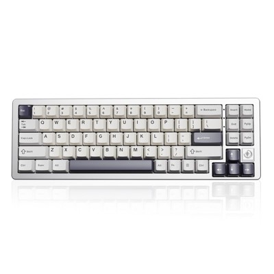 MaseiKar AL71 75% Mechanical Keyboard,Full Aluminum CNC,Hot Swappable Gasket,2.4GHz Wireless BT5.0/USB-C Wired,NKRO Programmable RGB Backlight