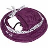 Pet Life Sea Spot Sun UV Protectant Adjustable Fashion Mesh Brimmed Dog Hat Cap, LG, Black - 2 of 3